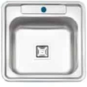 تصویر سینک توکار ایلیا استیل مدل ۴۰۶۱ Built-in Ilia Steel sink