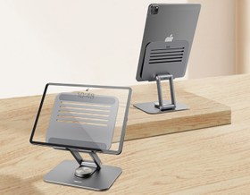 تصویر هولدر رومیزی تبلت و گوشی موبایل رسی Recci RHO-M16 Multi-angle Tablet Stand 