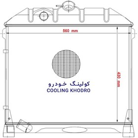 تصویر رادیاتور بنز مینی بوس 309 (5لول مس و برنجی) 