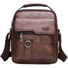 تصویر کیف دوشی مردانه چرم مصنوعی مدل BULUO 