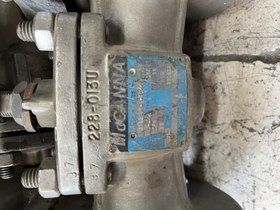 تصویر شیر توپی 1/2 1 اینچ دو تیکه کلاس 150 STEM S6 SEAT U BALL S6 BODY CF8M BALL VALVE 1" #150 BODY CF8M BALL S6 SEAT U STEM S6