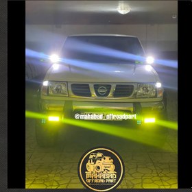 تصویر پروژکتور 120 وات combo زرد جفتی(قابل نصب برای سپر فابریک نیسان پیکاپ) led driving light 120w combo