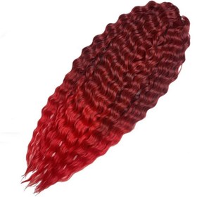 تصویر مو افروکرل اصل روسی آمبره قرمز تیره به روشن،آریل T1B/Red AREIL AFRO CURL T1B/Red (100 g)