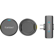 تصویر میکروفن یقه‌ای ارلدام مدل MC15C بی‌سیم با درگاه USB-C 