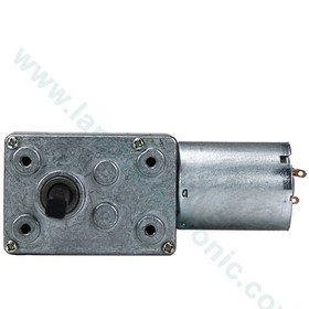 تصویر موتور دی سی گیربکس دار حلزونی JSX330-370 (12V 18RPM) 