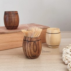 تصویر جاخلالی بشکه ای چوبی ( توت ) 