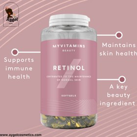 تصویر کپسول مای ویتامینز رتینول 90 عدد MyVitamins Retinol 90 Softgels