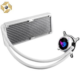 تصویر خنک کننده مایع پردازنده ایسوس ROG STRIX LC II 240 ARGB white ASUS ROG STRIX LC II 240 ARGB white CPU Liquid Cooler