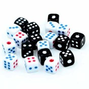 تصویر تاس سفيد کلاسيک 10 ميل 