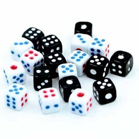 تصویر تاس سفيد کلاسيک 10 ميل 