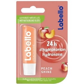 تصویر بالم لب لابلو (Labello) مدل PEACH Shine مرطوب کننده و بالم لب