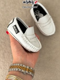 تصویر کفش کالج بچگانه چرم سایز ۱۷ تا ۲۰ رنگ مشکی 