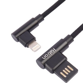 تصویر کابل آیفونی فست شارژ Hatron HC180I 2.4A 1m دو سر L Hatron HC180I 2.4A 1m Lightning cable