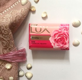 تصویر صابون لوکس بار برای پوست Lux ux Bar Soap for nourished skin, Gardenia, with Vitamin C, E, and Glycerine, 170g