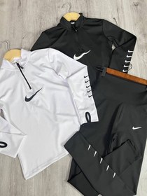 تصویر بلوز نیمزیپ ترک NIKE (5 لوگو) 