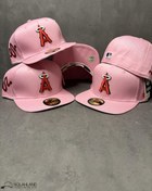 تصویر کلاه کپ فیت بک ATLANTA BRAVES صورتی کد258 