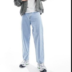 تصویر شلوار جین بگی مردانه آبی روشن 