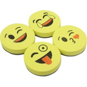 تصویر تخته پاک کن طرح ایموجی بزرگ Emoji white Board Eraser