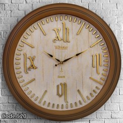 تصویر ساعت دیواری والار کد 520 - طلایی Walar wall clock code 520