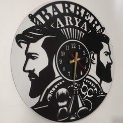 تصویر ساعت دیواری آرایشگاه مردانه طرح ۱ اصل wall clock