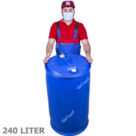 تصویر بشکه ال رینگ 240 لیتری نگهداری مایعات L-Ring 240 liter liquid storage barrel