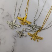 تصویر گردنبند مردانه استیل فروهر 