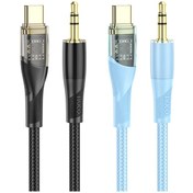 تصویر کابل تبدیل Type-C به جک 3.5 میلی متری هوکو مدل UPA25 طول 1 متر Hoco UPA25 Type-C to AUX Audio Cable 1m