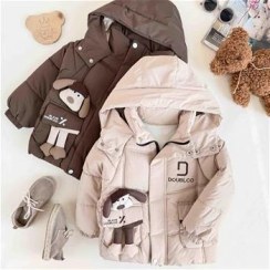 تصویر کاپشن بچگانه طرح سگ 2 تا 6 سال کد 9922 