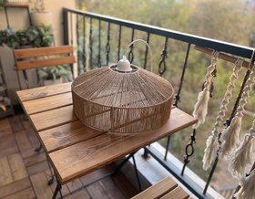 تصویر لوستر رافیا - کنفی 