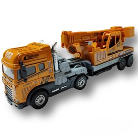 تصویر تریلی جرثقیل بزرگ فلزی 