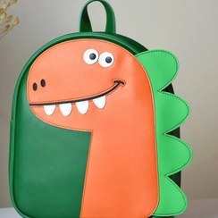 تصویر کوله پشتی بچگانه دایناسوری چرم مصنوعی 