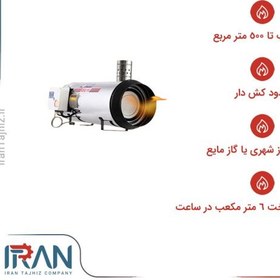 تصویر جت هیتر گازی دودکش دار نیرو تهویه البرز مدل QEG-110 