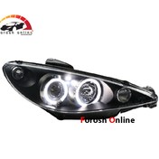 تصویر چراغ جلو پژو ۲۰۶ برند سونار نئون LED 