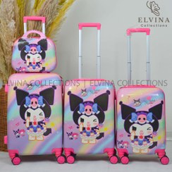 تصویر چمدان دخترانه کرومی کد ۱۳۹۰ 