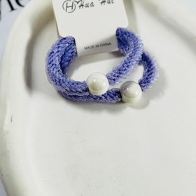 تصویر کش موی ساده مرواریدی - سبز 