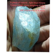 تصویر سنگ توپاز راف بی نظیر زیبا به وزن3145قیرات 