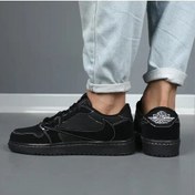 تصویر نام محصول : کتونی مردانه مدل نایک ترویس رنگ مشکی 