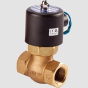 تصویر شیر برقی برنجی مخصوص بخار نرمال کلوز سایز ۳/۴ اینچ Solenoid valve brass material special for steam normal close 3/4”