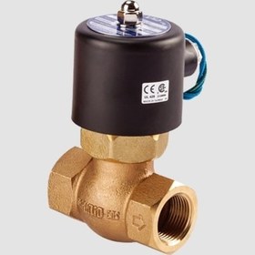 تصویر شیر برقی برنجی مخصوص آب نرمال کلوز سایز ۱۱/۴ اینچ Solenoid valve brass material special for water normal close 11/4”