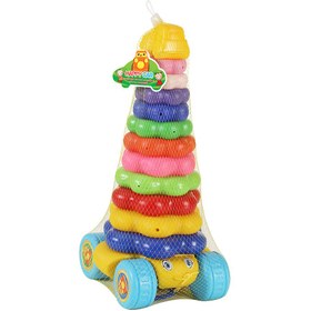 تصویر حلقه هوش چرخدار بزرگ - چند رنگ 