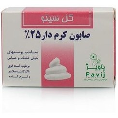 تصویر صابون کرمدار 25% گل سیتو 