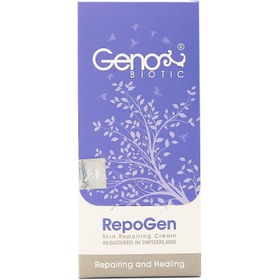 تصویر کرم ترمیم کننده زخم ژنو بایوتیک ا Geno Biotic Repogen Repairing Cream 30g Geno Biotic Repogen Repairing Cream 30g
