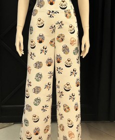 تصویر شلوار ساتن طرح آدمک 