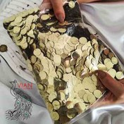 تصویر پولک طلایی 1 سانتی متر 