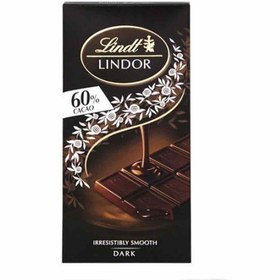 تصویر شکلات تلخ ایتالیایی لینت 60 % LINDT lindor وزن 100 گرم 