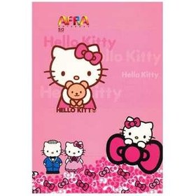 تصویر دفتر 50 برگ افرا طرح1 Hello Kitty جلد شومیز - بسته 5 عددی 