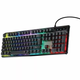 تصویر کیبورد گیمینگ با سیم پرودو مدل PDX216 RGB PORODO PDX216 GAMING BACKLIGHT RGB KEYBOARD