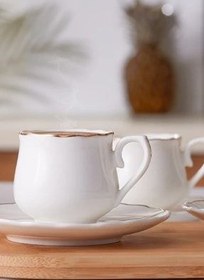 تصویر Emsan فنجان قهوه Beykoz برای 6 نفر 90 میلی لیتر Emsan Beykoz 6 Kişilik Kahve Fincanı Takımı 90 ml