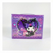 تصویر ست لوازم تحریر چند تکه - ست ۶۸ تکه طرح کرومی بنفش 