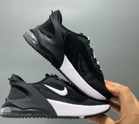 تصویر کتونی بچه گانه نایک ایرمکس ۲۷۰ اس مشکی سفید Nike Air Max 270S 